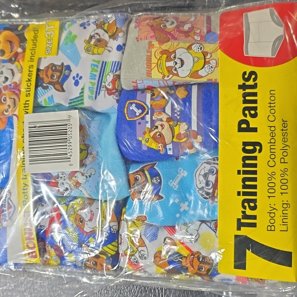 Toddler Boys 3T Paw Patrol Training Pants 7pack